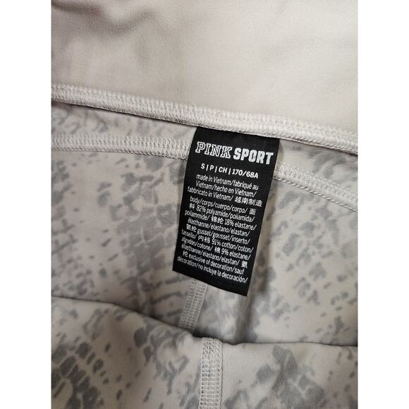 Victorias Secret Pink Sport Leggings Womens Small Snake Skin Print High Rise - Picture 5 of 7